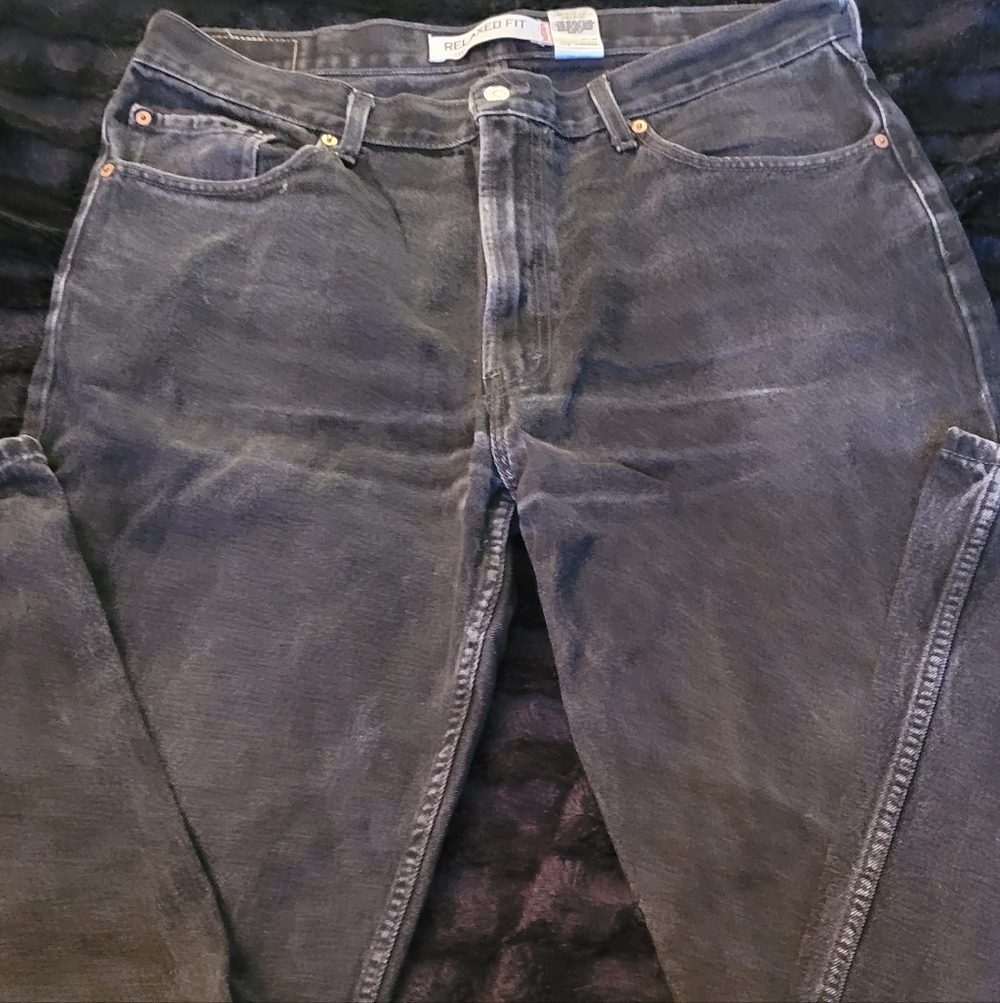 Levi's Dark Gray Relaxed Fit Jeans